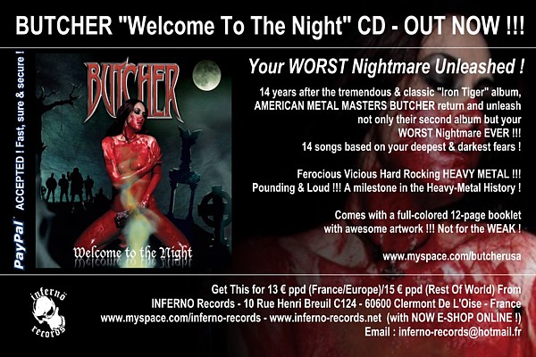 Butcher – ‘Welcome To The Night’ Album Review