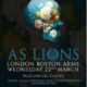 As Lions Announce London Headline Show