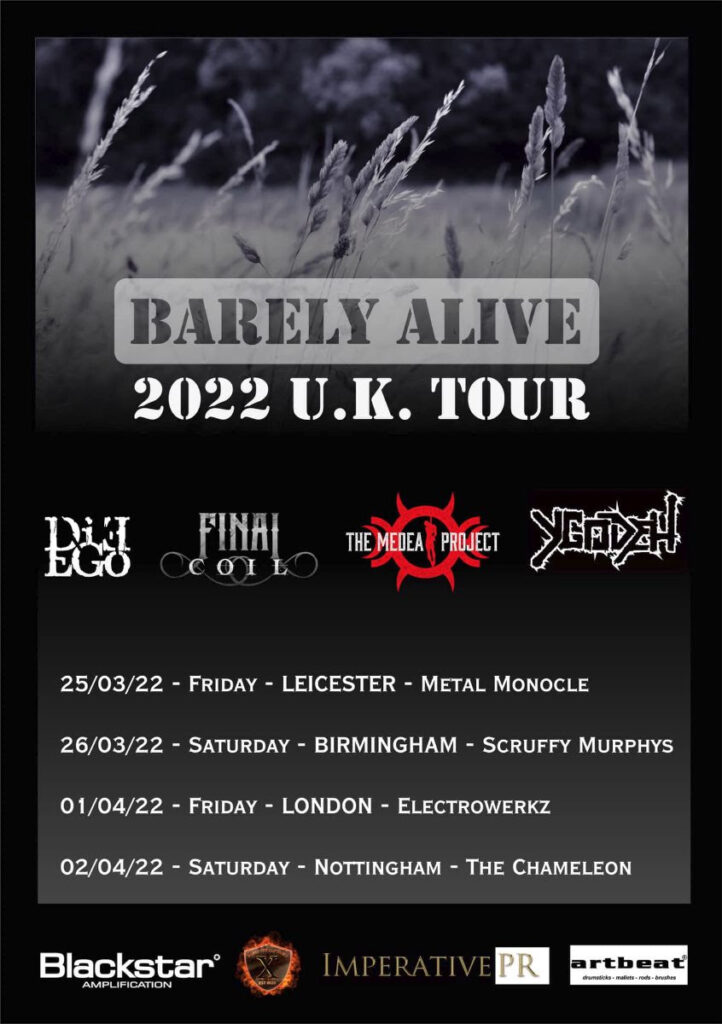 SonicAbuse | Final Coil, Medea Project, Ygodeh & Die Ego Announce 'Barely Alive' Tour