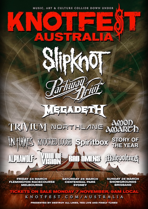 SonicAbuse | Slipknot Announce Inaugural Knotfest Australia SonicAbuse | Slipknot Announce Inaugural Knotfest Australia