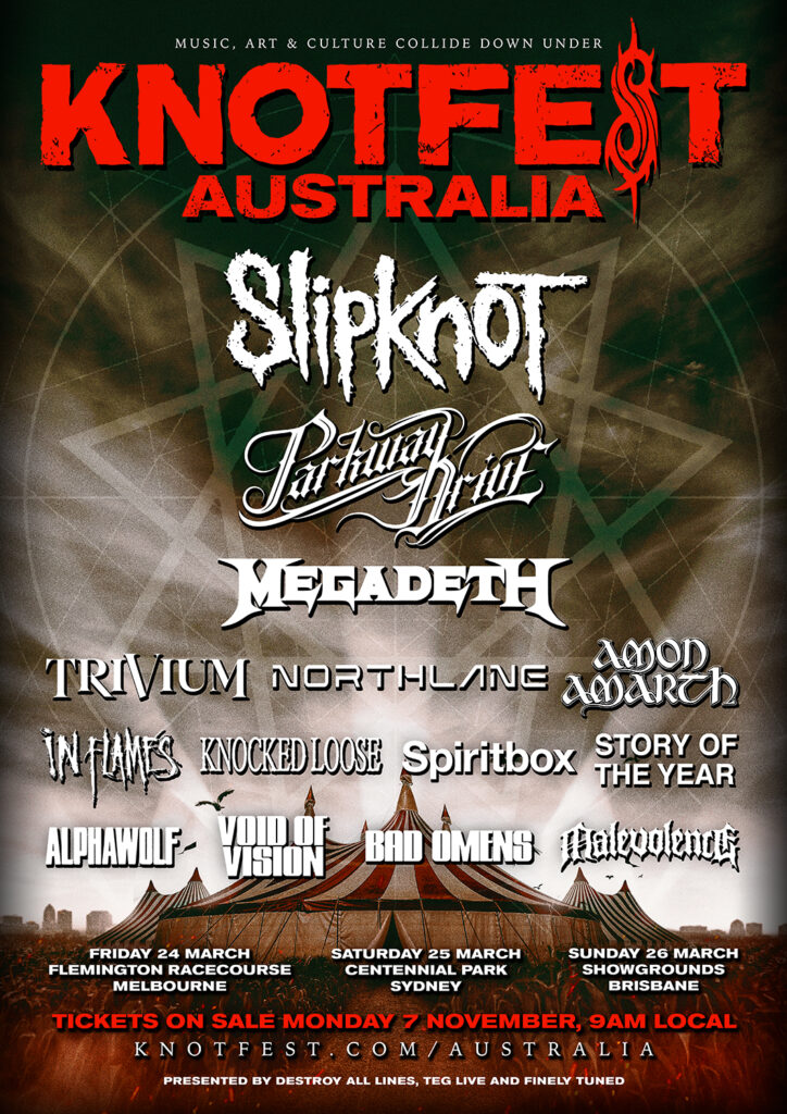 SonicAbuse | Slipknot Announce Inaugural Knotfest Australia