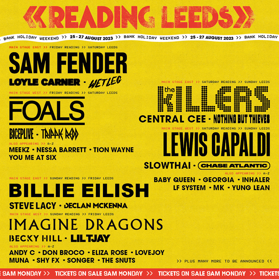 Reading and Leeds 2023 announce first headline acts