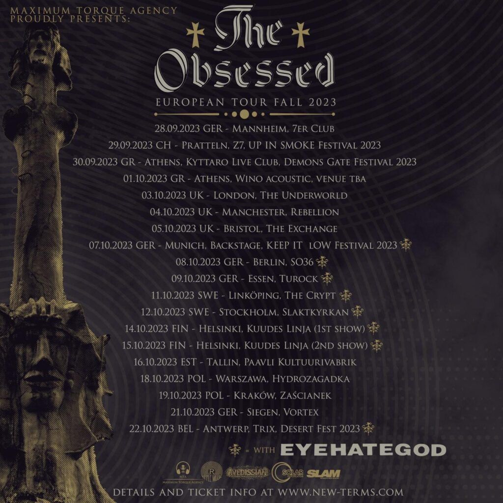 SonicAbuse | The Obsessed Announce New Album & Tour Dates