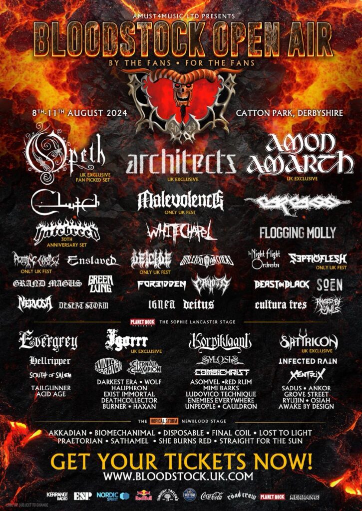 Bloodstock 2024 Shares EMP Stage Line Up 