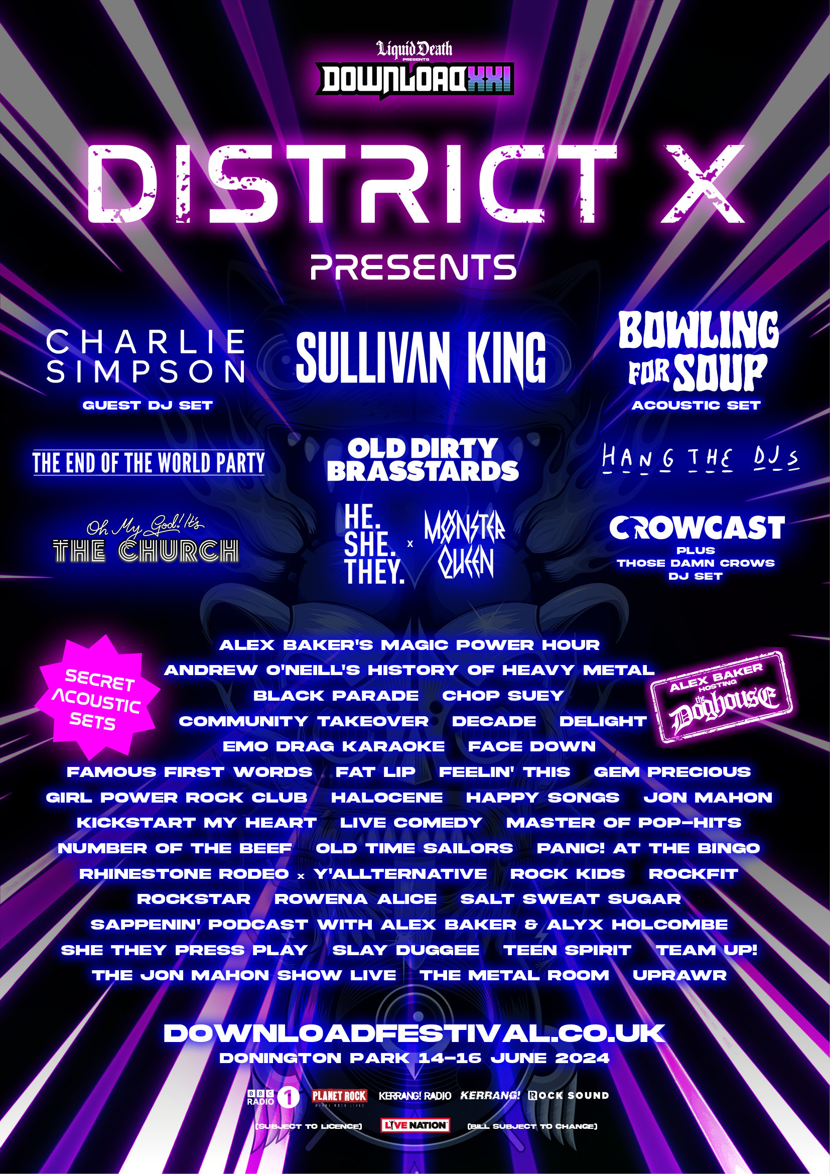 Download 2024 Announces District X Line Up