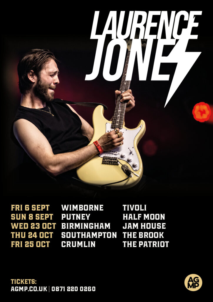 SonicAbuse | Laurence Jones Announces Five Intimate Exclusive Shows For Autumn 2024