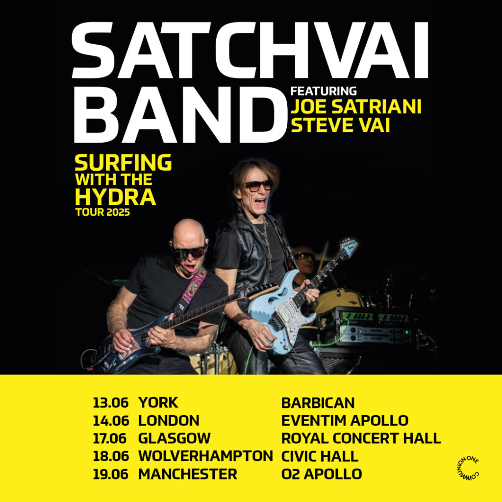 SATCHVAI BAND Feat. Joe Satriani & Steve Vai Announce 2025 UK Tour