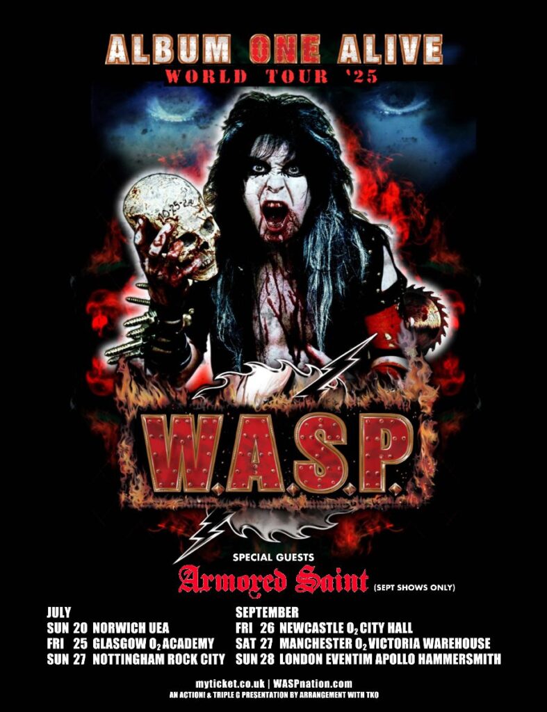 SonicAbuse | W.A.S.P. Return To The UK For Album One Alive Tour