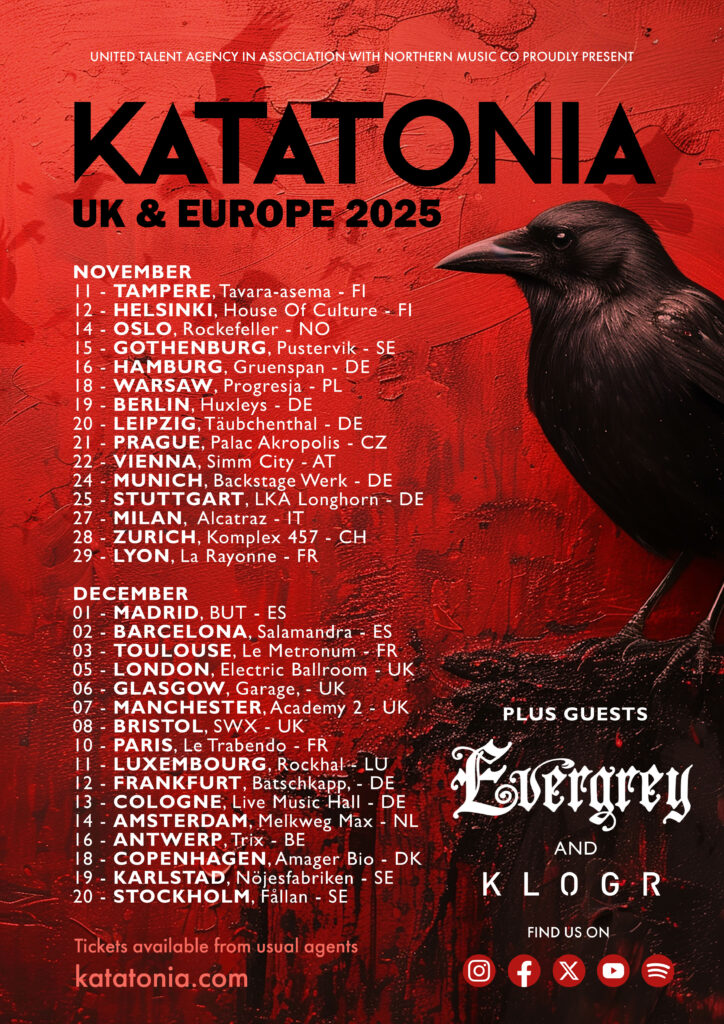 SonicAbuse | Katatonia Announce EU/UK Live Dates