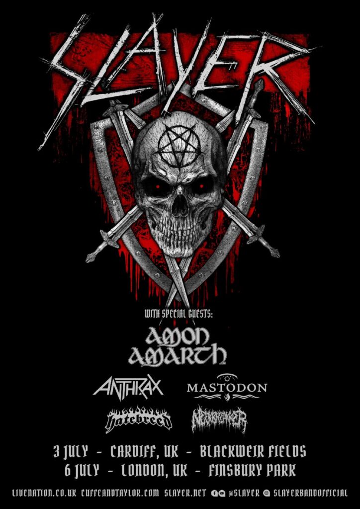 SonicAbuse | Slayer Announce Two Massive UK Shows