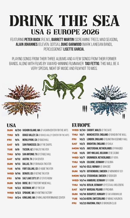 Drink The Sea 2026 World Tour