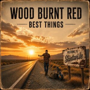 Wood burnt red 2